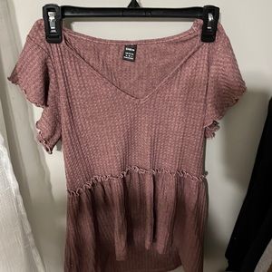 Flare purple shirt